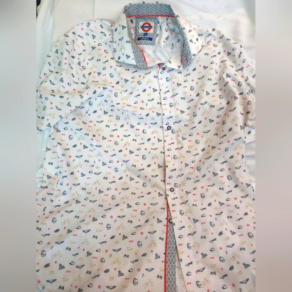 Jermyn & Bond Mens Xl Collered Modern Fit Shirt